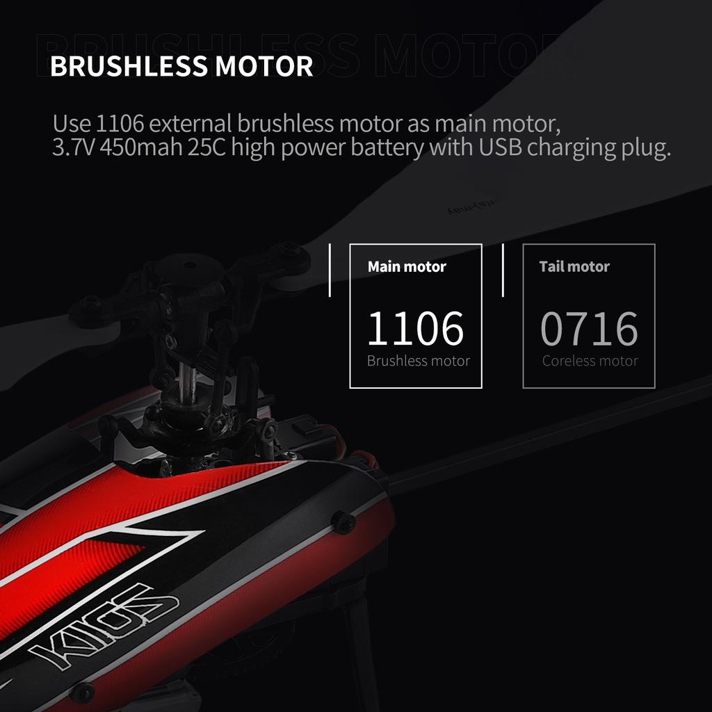 Радиоуправляемый вертолет WLtoys K110S-B, 2,4 ГГц, 6 каналов, совместимый с FUTABA S-FHSS с гироскопом для взрослых и детей