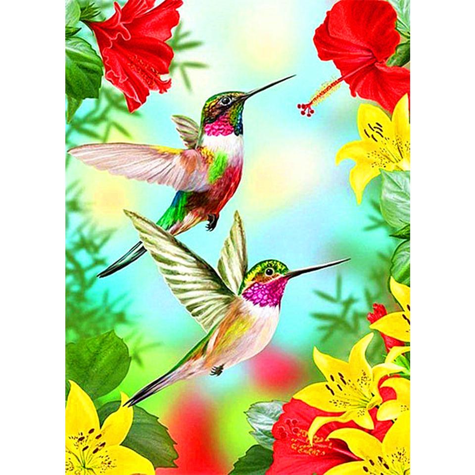5D DIY Diamond Painting Animal Bird Cross Stitch Kit Full Diamond Embroidery Gift Mosaic Art Rhinestone Decoration Picture