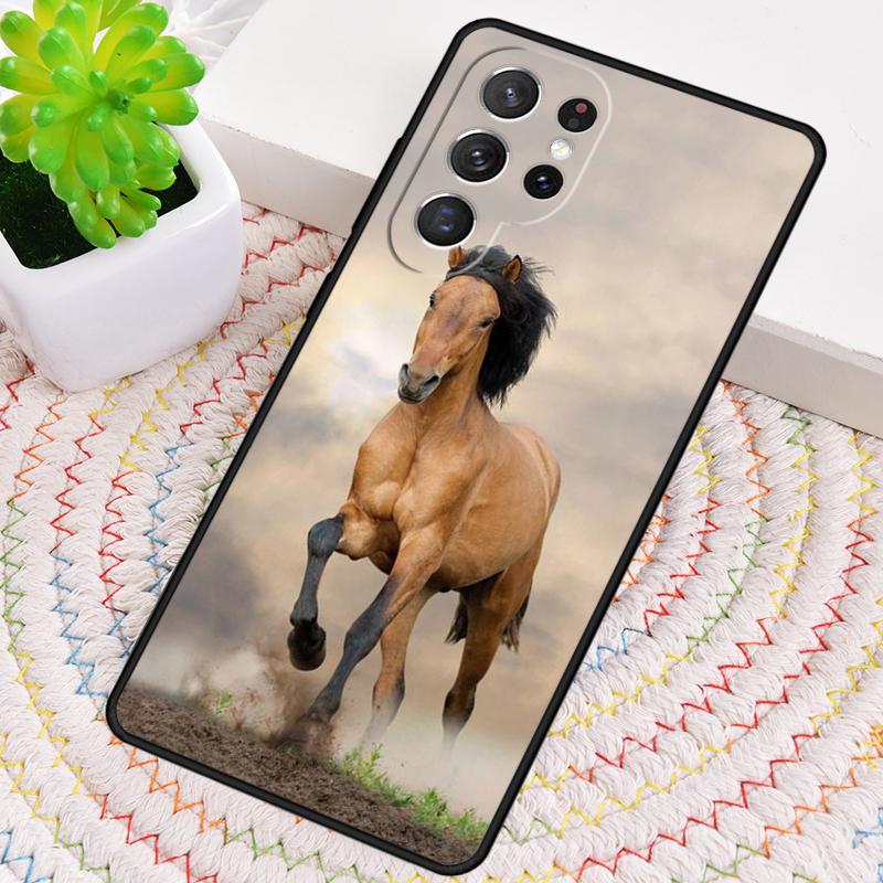 Бегущее животное лошадь ТПУ Чехол для телефона Для Samsung Galaxy note 10 pro S26 S25 S24 S23 S22 Ultra Plus S21 FE S20 Ударопрочный Чехол