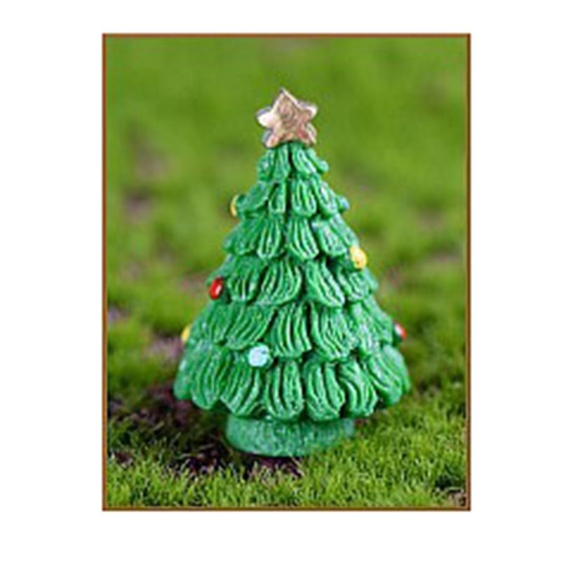 Mini Christmas Tree Couple Figurine Doll Garden Decor Ornament Kid Toy Miniature Landscape Christmas Decorations for Home