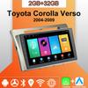 Android Carplay автомобильное радио для Toyota Corolla Verso 2004-2009 мультимедийный проигрыватель головное устройство стерео GPS навигация BT WIFI 2+32 ГБ