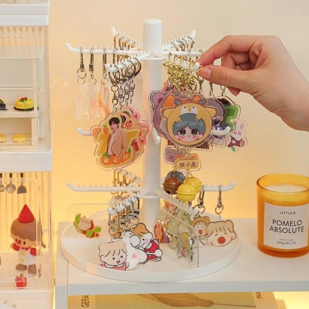 Форма Подставка для серег Кольца Домашняя стойка Съемная подставка для украшений Вращающаяся полка для ожерелий