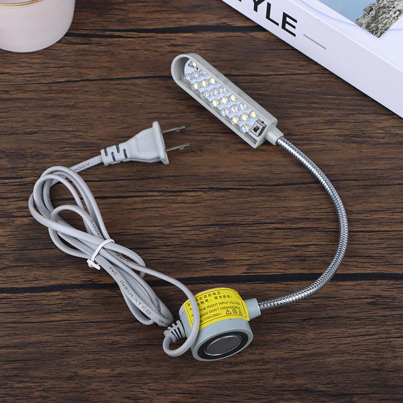 1Pc 10/20/30 Led Sewing Machine Lamp 360 Flexible Adjustable Gooseneck Work Lamp Industrial Lights With Base For Workbench
