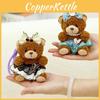 Teddy Bear Cute Doll Little Di Plush Toy  Keychain Backpack Pendant Decoration Gift