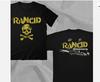 Rancid 90-х Панк-рок группа Ретро Черная Двусторонняя Футболка