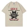 Funny Skull Unisexs Women Gothic Vintage Short Sleeve Tshirts The Badass Generation Meme Tshirt Fashion Casual Oversized T Shirt