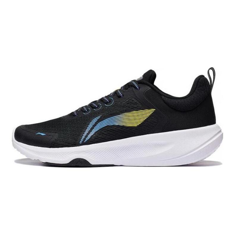 Li Ning Lanying Легкие Дышащие Упругие Износостойкие Низкие Бадминтонные Кроссовки Мужские Черно-Желто-Синие AFVT011-1