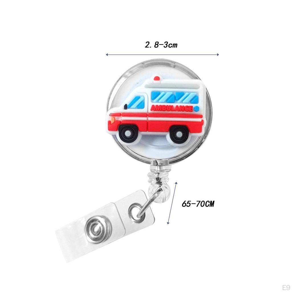 Держатель катушки для бейджа, ID, милая бирка-ключ-карта для медсестры для ухода за больными