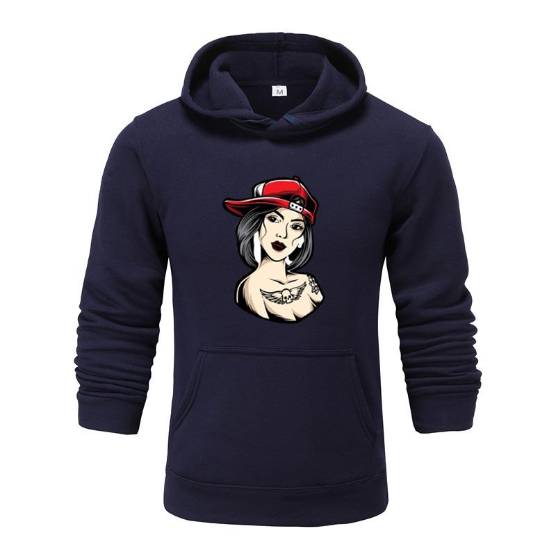 Осенне-зимняя новая персонализированная женская одежда с принтом аватара, мужская и женская толстовка с капюшоном для любителей, пуловер, спортивная толстовка для бега