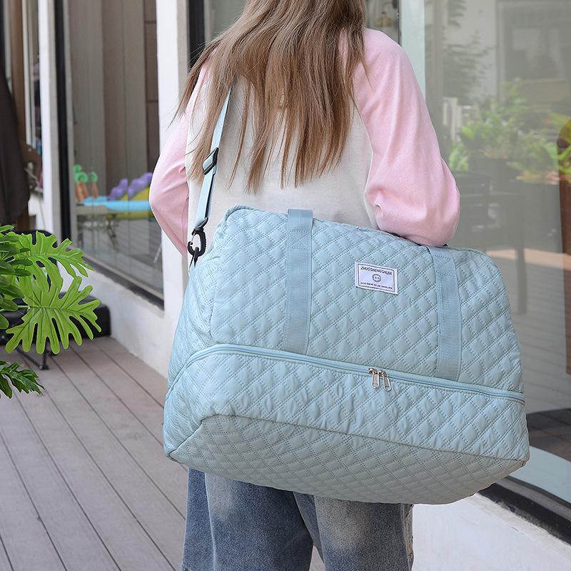 Women's Short Trip Travel Duffel Bag - Large Capacity, Wet/Dry Separation, Lightweight for Luggage or Yoga