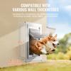 Pet Door for Wall with Lock and 3 Magnetic Flap System Metal Frame Medium