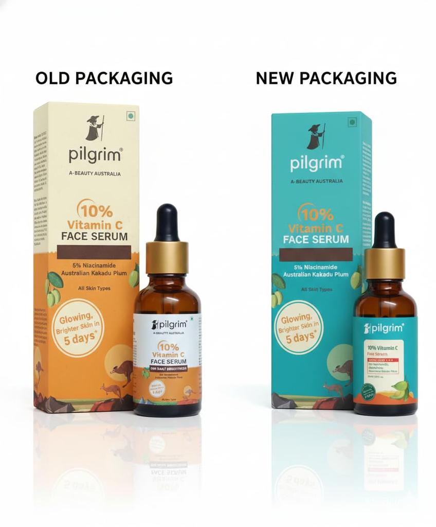 Сыворотка для лица Pilgrim с 10% витамином C, 30 мл. Для сияющей кожи, ухода за пигментными пятнами, ровного тона. Подходит для начинающих. Для всех типов кожи.