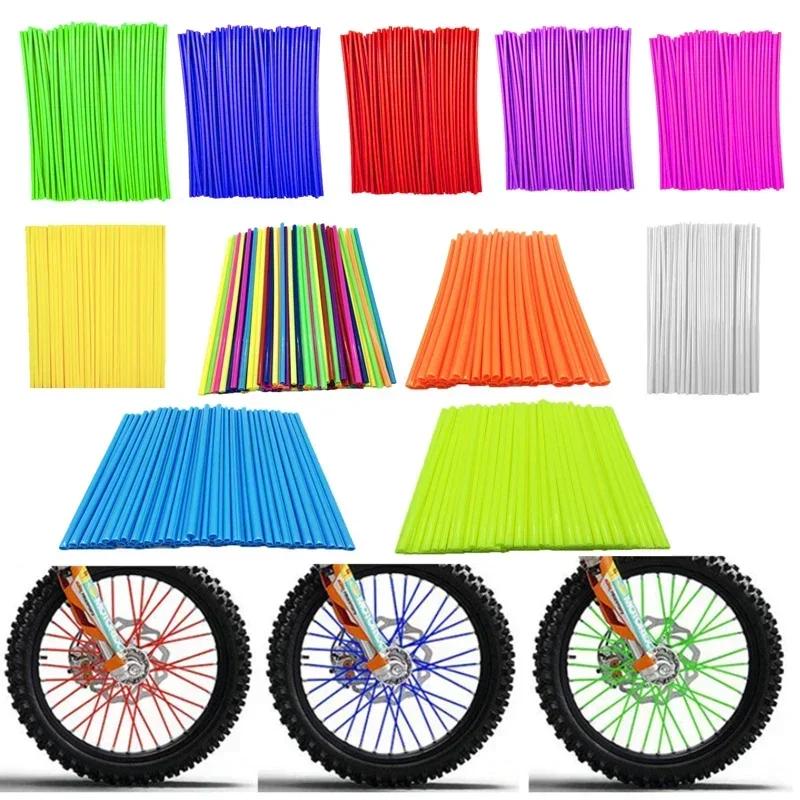 36pcs New Motorcycle Wheel Rim Spoke Wrap Kit Skin Cover 6.7 inch For MX Motocross Dirt Pit Bike Enduro Supermoto Honda Suzuki