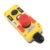 Crane Hoist Controller Push Button Switch Water Resistant 2 Key IP68 Industrial Remote Control with Emergency Stop