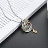 Retro Smiling Face Necklace for Women Light Luxury Niche Design Ins Hip-hop Collarbone Chain Sweater Chain