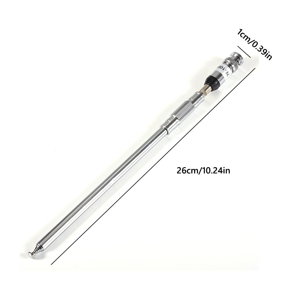 76-108MHz Telescopic Antenna FM Radio Antenna BNC Extendable Antenna Receiver Universal Aerial for FM Transmitter Radio