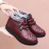 Mother Cotton Shoes Women's Winter Velvet Old Beijing Cotton Shoes Grandma Shoes Non-slip Soft Sole Thickened Warm Snow Boots for the Elderly
