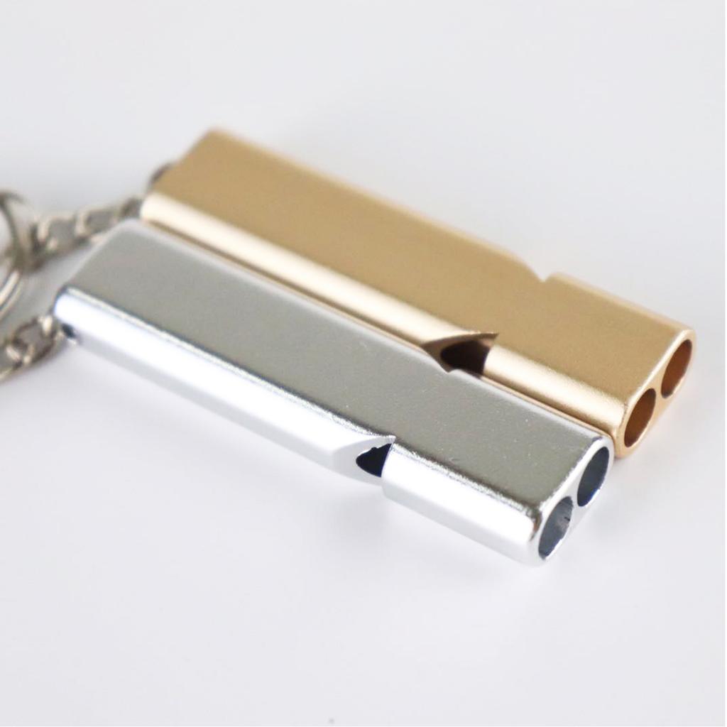 Алюминиевый сплав Аварийный свисток для выживания Свисток безопасности для выживания Аварийные брелоки Свисток Походы Кемпинг На открытом воздухе