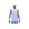Jordan Спортивный однотонный жилет без рукавов с круглым вырезом Dri-FIT, повседневный, быстросохнущий, мужской, цвет Stone-Blue FN5857441