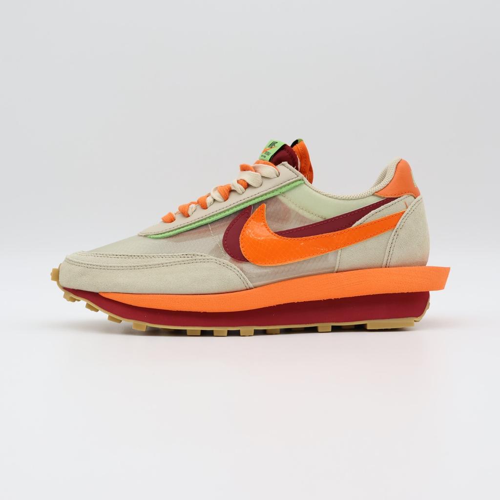 DH1347-100 CLOT Sacai Nike LD Waffle Оранжевый Блейз Глубокий Красный Зеленая Фасоль (Мужской)