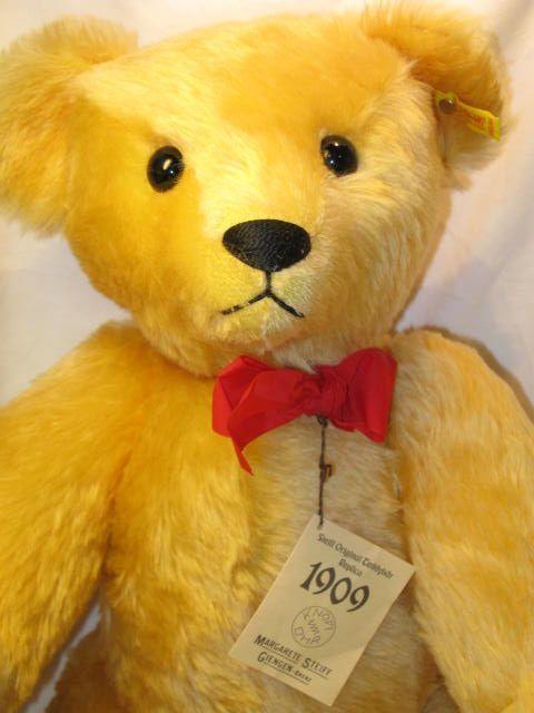 Steiff 1909 60см Подписанный 1984-86 "Реплика Желтый"
