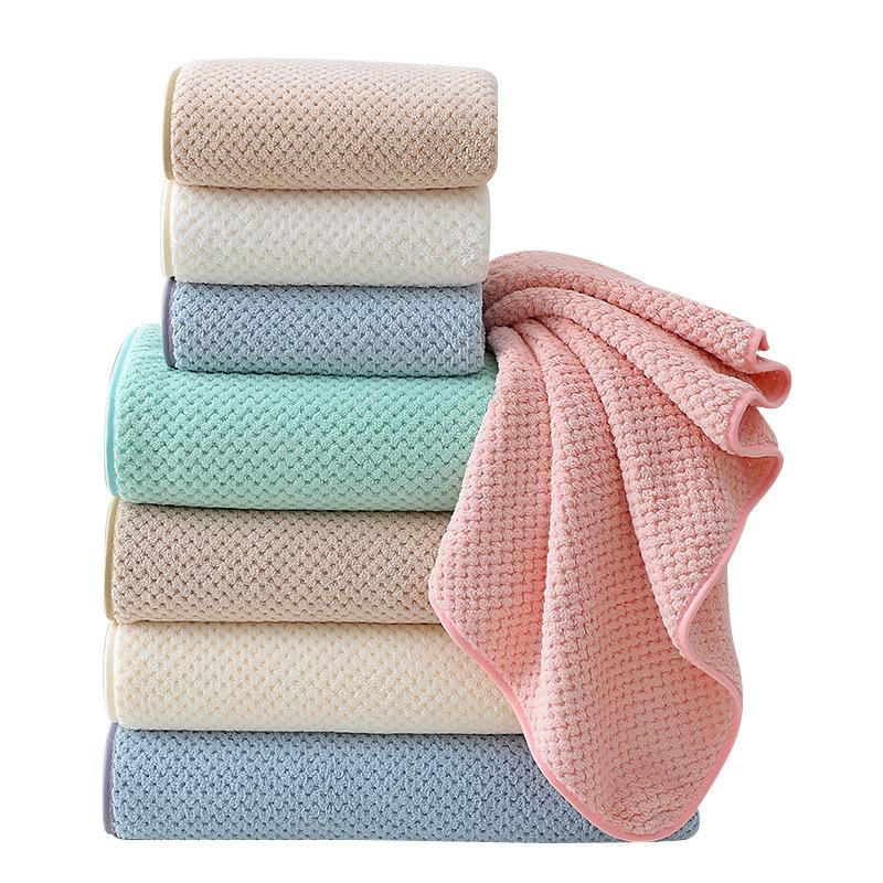 Японское банное полотенце из кораллового флиса с сотами, вафельное банное полотенце с рисунком ананаса, хлопковое впитывающее одеяло, большое банное полотенце для взрослых