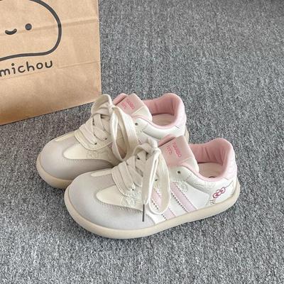 Спортивная обувь на доске женская обувь весна новая универсальная нишевая обувь платформа белые туфли милые розовые