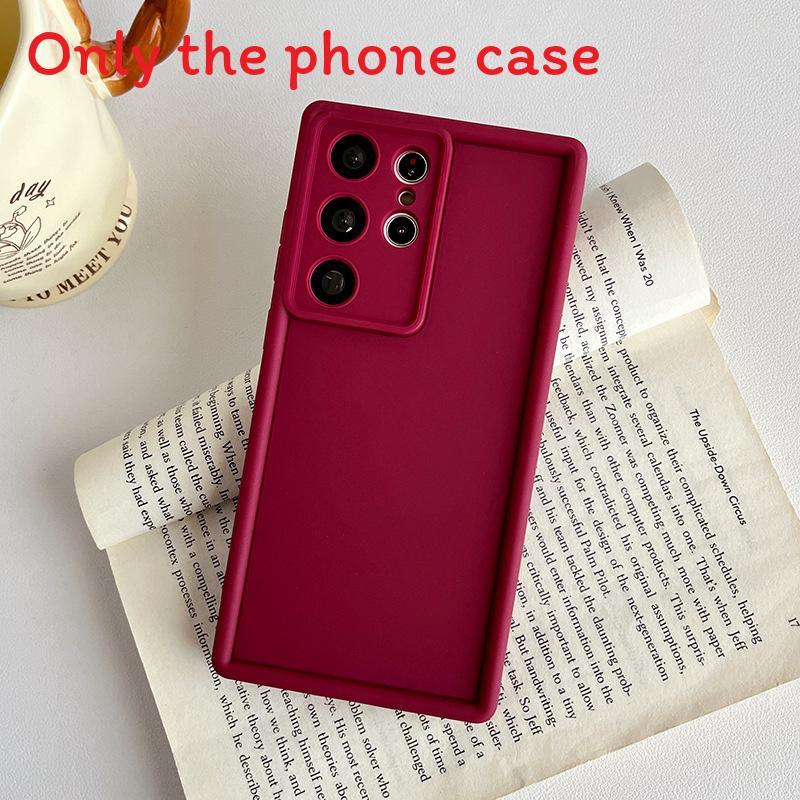 For Samsung S24fe Minimalist Silicone Phone Shell With Shockproof Features For Comfortable Grip
