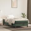 3144300 vidaXL Divan Bed and Mattress Dark Green 80x200 Cm Velvet