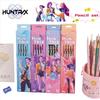 A Set of 12 Kpop Devil Hunter Huntrix 2B Graphite Pencils, Suitable for Schools, Offices, Painting and Sketching