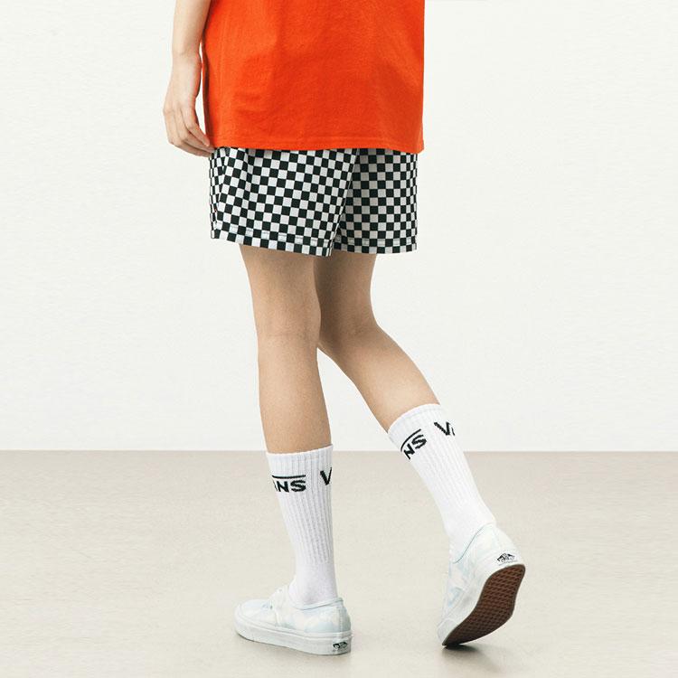 Vans Черно-белые клетчатые повседневные шорты с принтом в виде шахматной доски, женские шорты VN0A5DTQ705