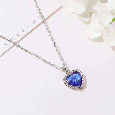 Хрустальное ожерелье с драгоценным камнем «Титаник» и классическим подвесом «Сердце океана»