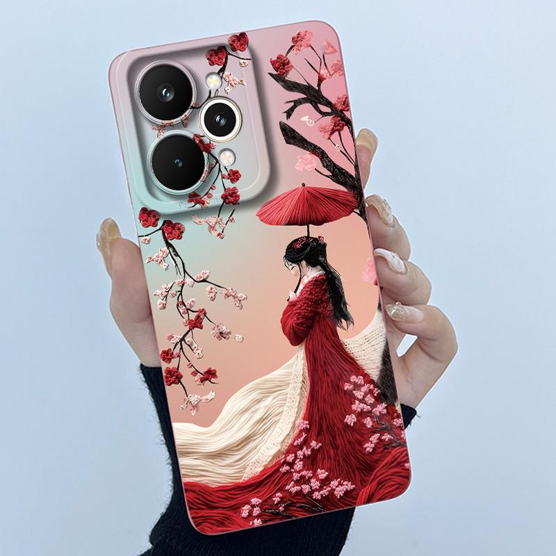 Чехлы Для Realme 15 Pro 5G Модный Минимализм Цветочный Чехол Для Телефона Ударопрочная Защита Мягкий Чехол Для Realme 15 15Pro 5G
