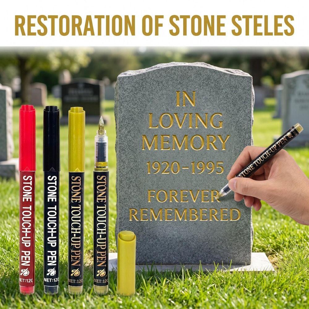 Large Capacity Tombstone Paint Marker Waterproof Memorial Inscription Pen Memorial Inscriptions
