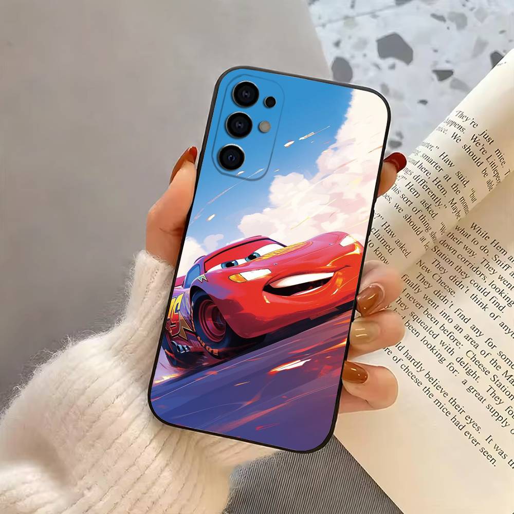 Чехол для телефона L-Lightning крутой Mc-MCQueen-машина Для Samsung S25,S24,S21,S22,S23,S30,Ultra,S20,Plus,Fe, Мягкий силиконовый черный чехол