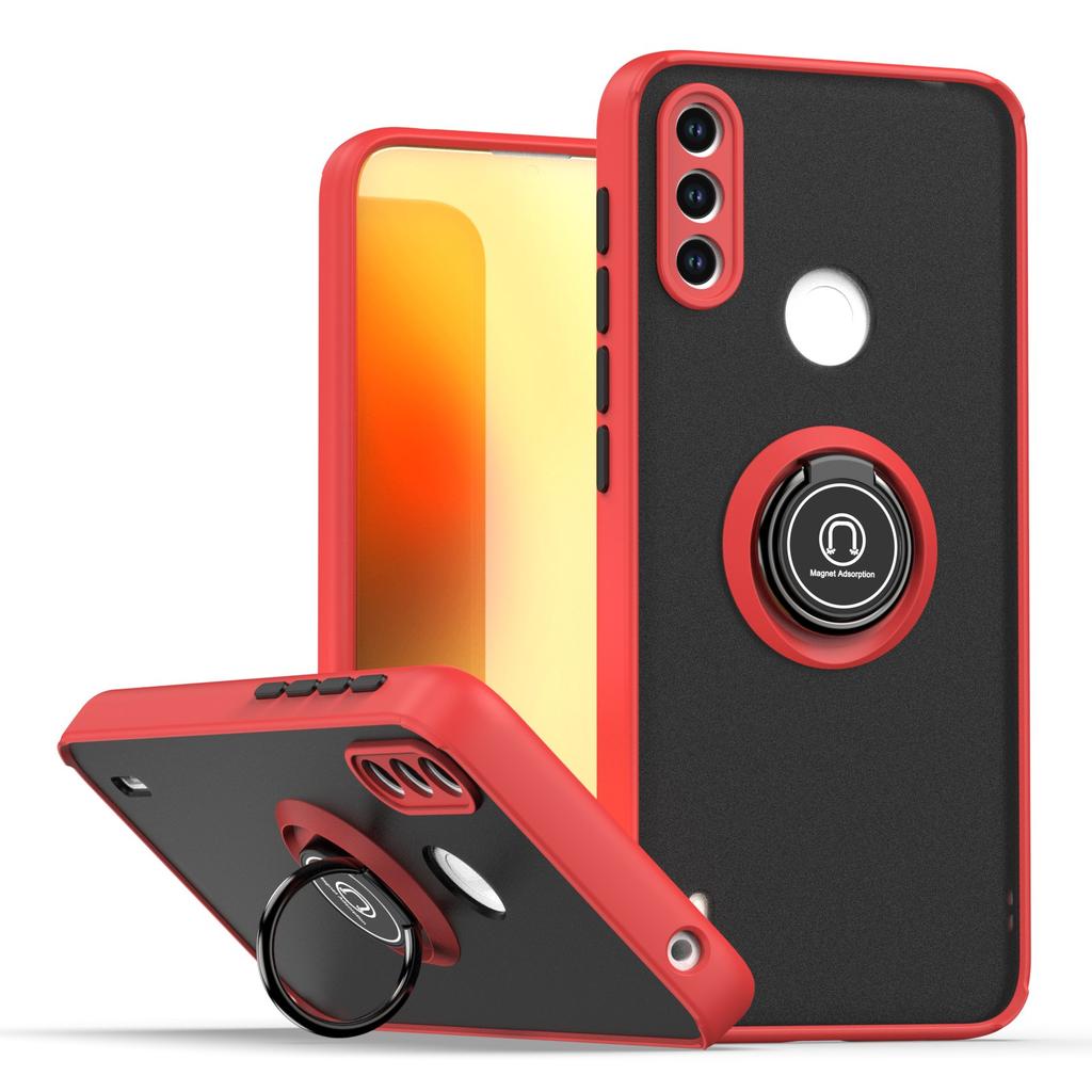 Fall prevention Armor Matte Case for Motorola Moto E7 PPWER E7i POWER 2021 Ring Stand Shockproof Cover