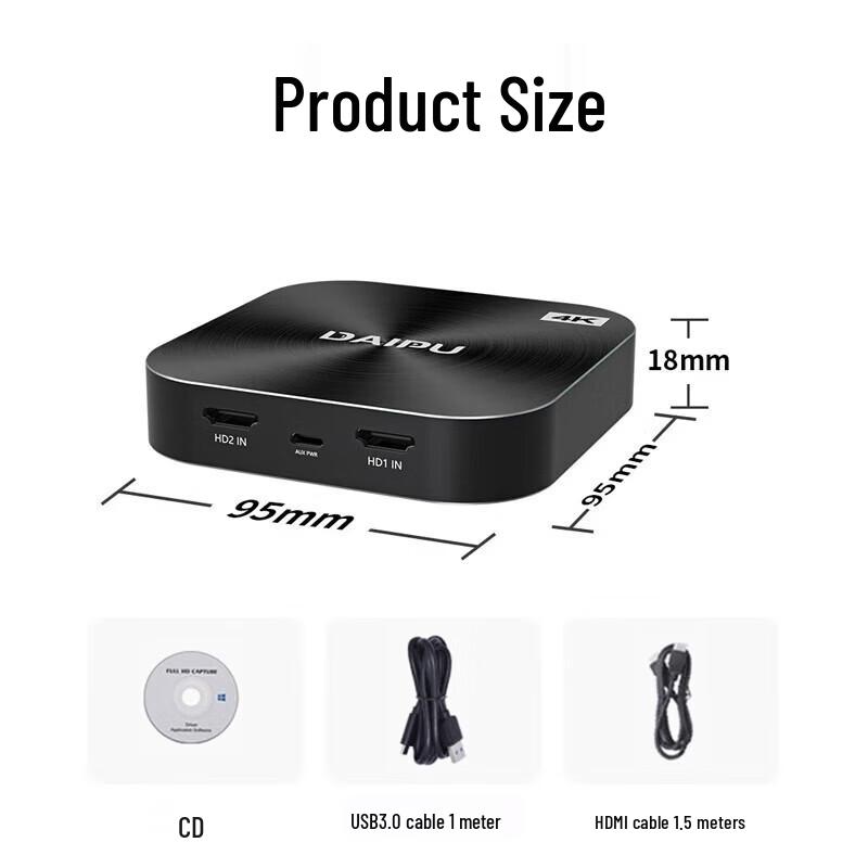 DAIPU 4K HDMI Dual Port Video Capture Card
