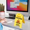 Caution Overstimulated Desk Sign Do Not Approach Office Desk Sign Workspace Cubicle Sign Gag Gift for Coworker Teammate