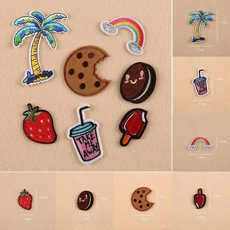 Мультяшные тканевые наклейки DIY Аксессуар для одежды Тканевые наклейки Вышивка Пришивная Наклейка-патч Сумка Одежда Тканевая аппликация