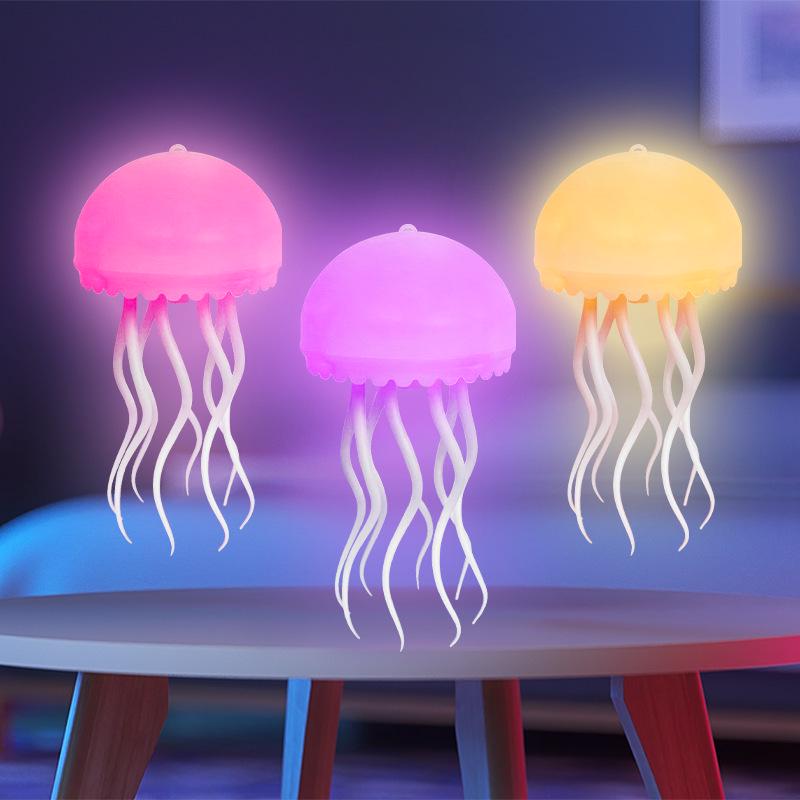 Smart Jellyfish Night Light: Colorful White Noise Sleep Aid and Hanging Atmosphere Lamp