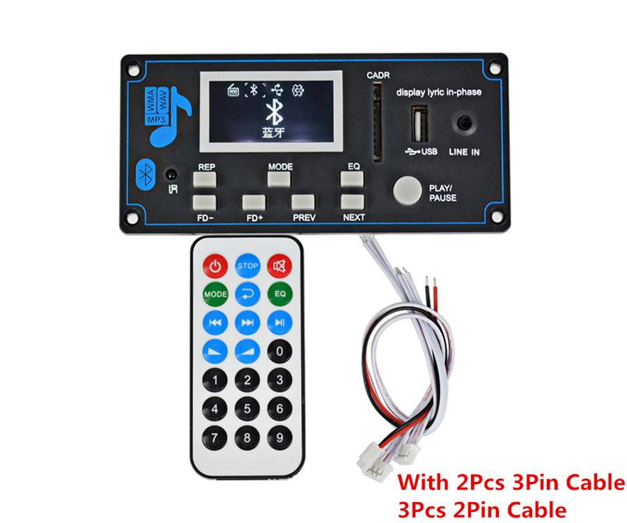 12V WAV WMA MP3 Decoder Board Bluetooth Audio Receiver Decoder Board