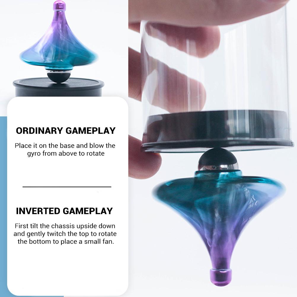 Изысканный волчок и игрушка для пальцев для детей. Вращение от дуновения ветра. Непоседа для рабочего стола для снятия стресса.