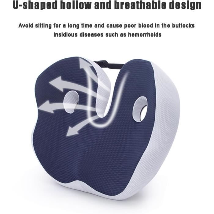 Coussin de siège - Mousse à mémoire de forme - Ergonomique - Soutien adaptatif - Confort optimal