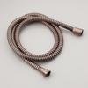 Antique Red Copper 8 inch Round Rainfall Shower Head & Hand Shower Head 1.5 Shower Hose Brass Handshower Bracket Wall Shower Arm