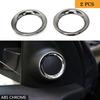 2X Chrome Front Door Speaker Frame Trim Ring for Jeep Grand Cherokee 2011-