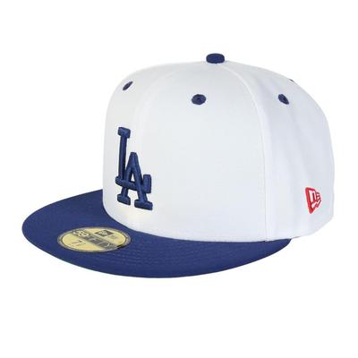 Кепка New Era 59FIFTY с боковым патчем, MLB LA Белая/Темно-синяя, Размер 7 3/8, 5950 DOD PACK SP LOSDOD WHI DROY, 14388863, NER36C9817