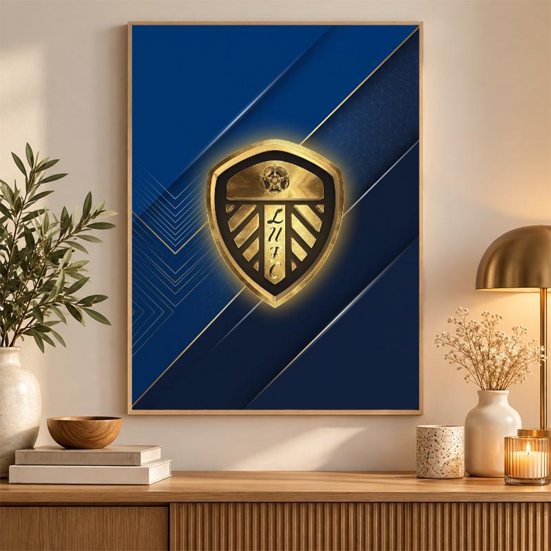 Leeds United Diamond Painting Kit 5D Full Drill DIY Diamond Mosaic Wall Art Home Decor