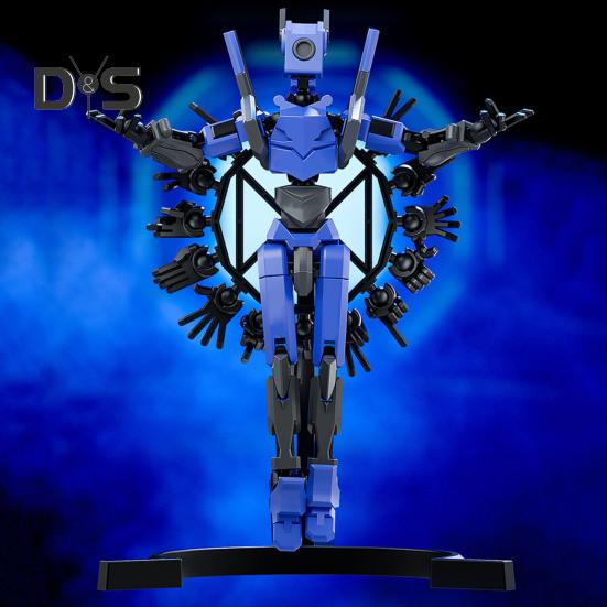 Робот Фигурка с Аксессуарами Подвижные Суставы Модель Робота Игрушка Шарнирная Фигурка Манекен Украшение для Дома и Офиса Орнамент