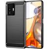 Protective Case - E.F.CONNECTION - Xiaomi 11T 5G - Steel Strokes Pattern - Black - Flexible