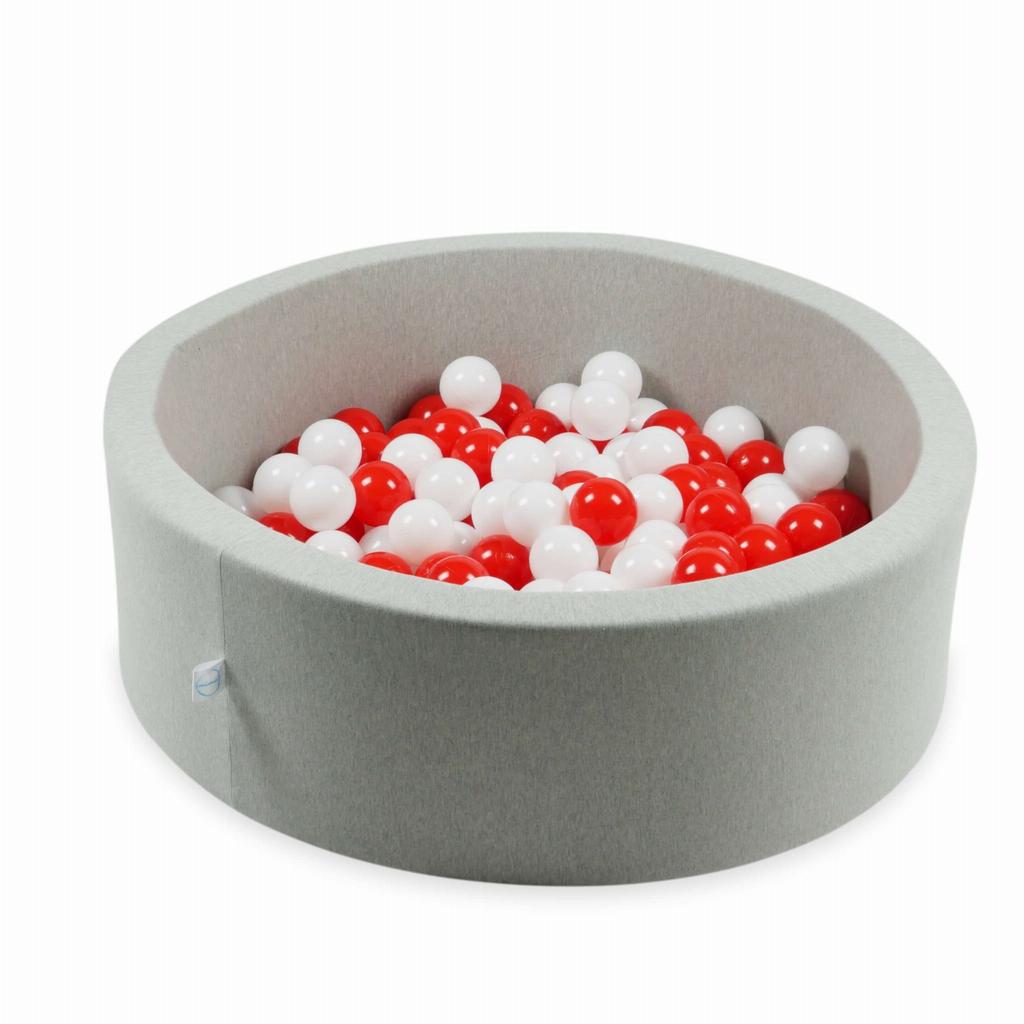 Toy balls ø7cm 150pcs white, red